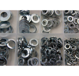 Resolut 210pcs Assorted Spring & Flat Steel Washers