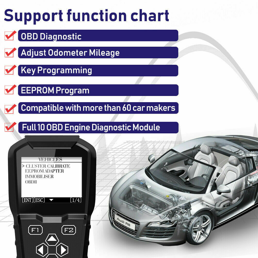 OBDProg MT601 Odometer (Mileage) Adjustment Tool and Key Programmer