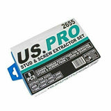 US PRO Tools Stud & Broken Screw Extractor Set 8pc
