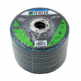 VEWERK Flap Discs 80 Grit Zirconium,10 Pcs