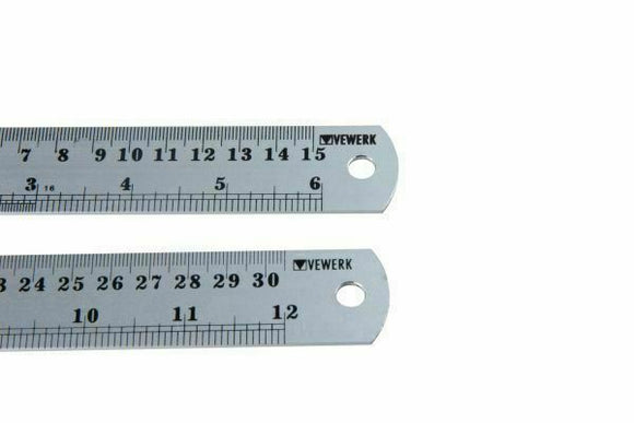 VEWERK Long Aluminium Rulers 2pc