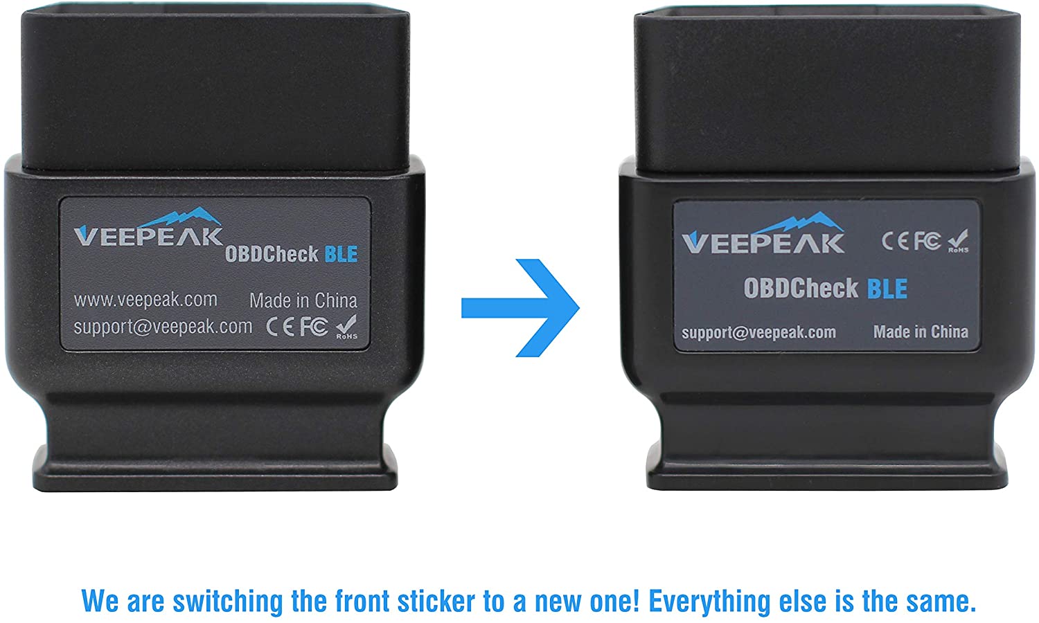 Veepeak OBDCheck BLE OBD2 Bluetooth Scanner - Supports Torque, OBD Fus
