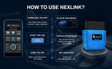 NEXAS NexLink Bluetooth 5.0 Diagnostic Scanner For iPhone, Android & Windows