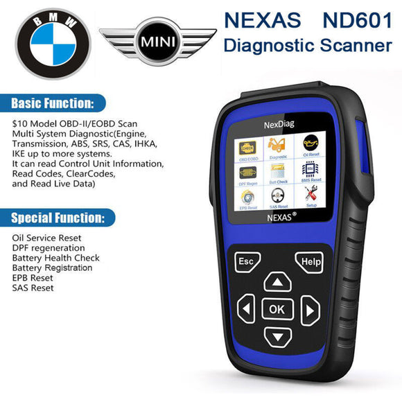 Nexas ND601 BMW & MINI Multi-System Diagnostic Scanner