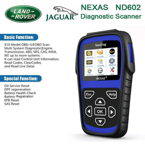 Nexas ND602 Land Rover & Jaguar Multi-System Diagnostic Scanner