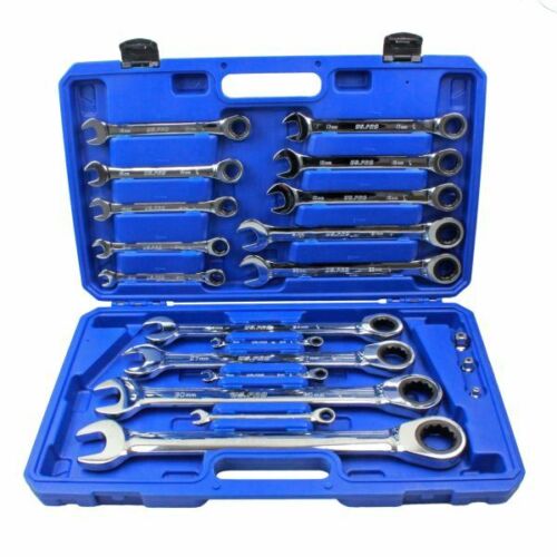 US PRO TOOLS Metric Gear Ratchet Combination Wrench Set 20pc